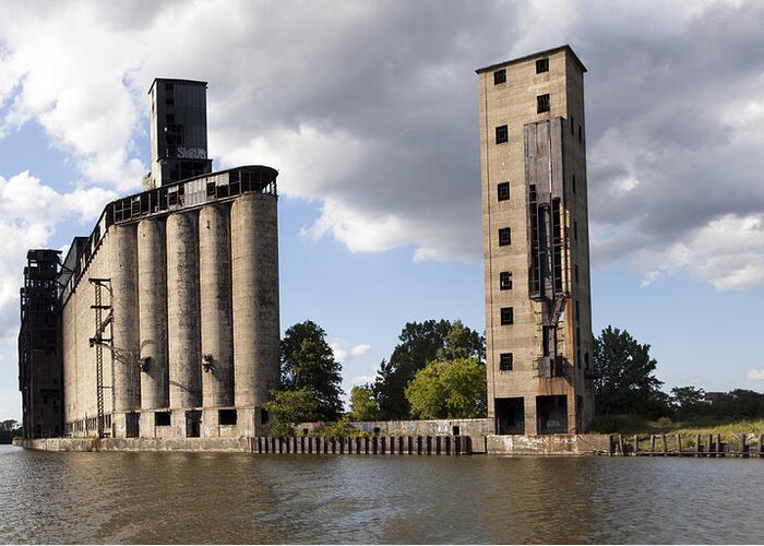 Buffalo Greeting Card featuring the photograph Silo City 9 by Peter Chilelli