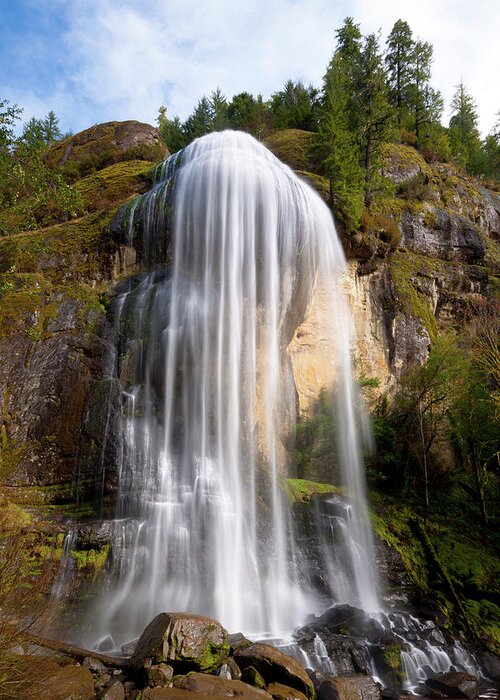 Waterfall Greeting Card featuring the photograph Silver Falls by Andrew Kumler