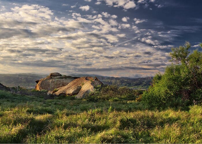 Simi Valley Greeting Card featuring the photograph Simi Valley Overlook by Endre Balogh
