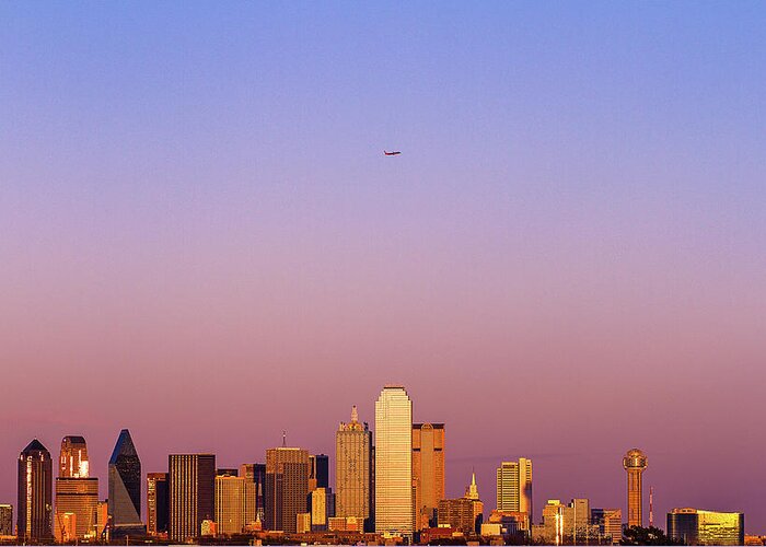 Dallas Greeting Card featuring the photograph Skyline by Peter Hull