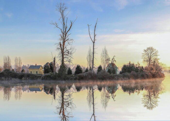 Snohomish Greeting Card featuring the photograph Snohomish River by Paul Fell