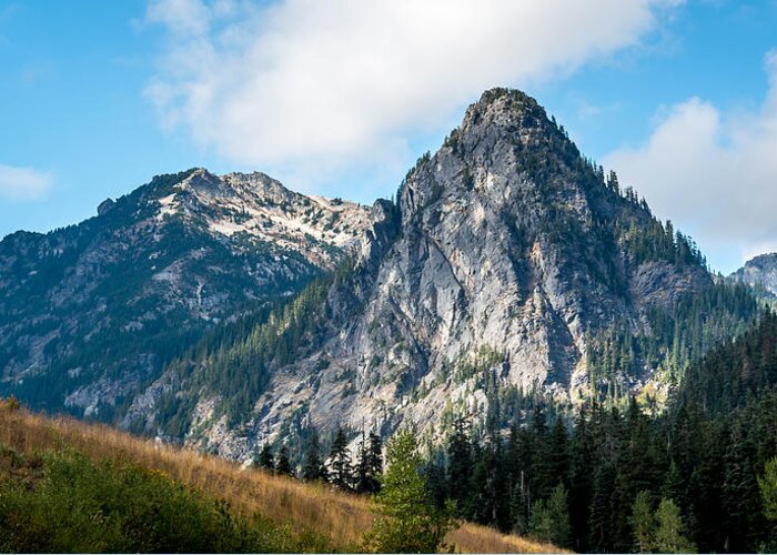 Mountain Greeting Card featuring the photograph Snoqualmie Mountain by Susie Weaver