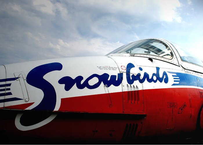 Aviation Greeting Card featuring the photograph Snowbirds 2 by Mark Alan Perry