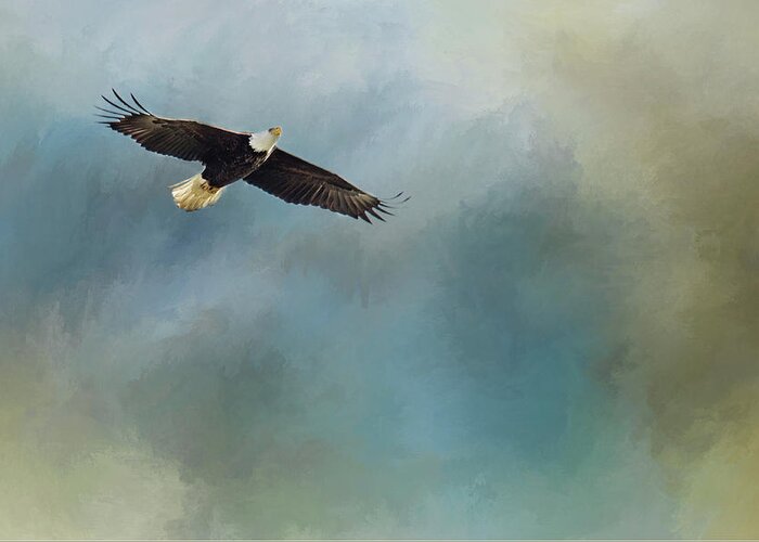 Balk Eagle Greeting Card featuring the photograph Soaring by Rebecca Cozart