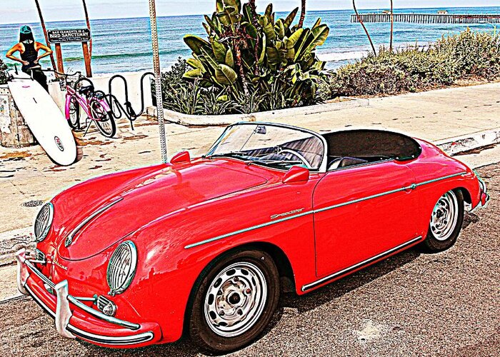 Porsche Greeting Card featuring the photograph SoCal Speedster by Steve Natale