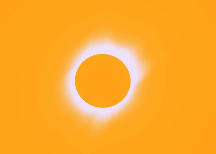 Sun Greeting Card featuring the painting Solar eclipse of 2017 Poster 7 by Celestial Images