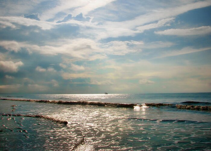 Seascape Greeting Card featuring the photograph Song of the Sea by Amy Tyler