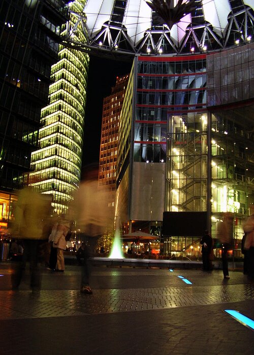 Sony Center Greeting Card featuring the photograph Sony Center by Flavia Westerwelle