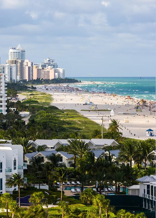 Architecture Greeting Card featuring the photograph South Beach Late Afternoon by Ed Gleichman