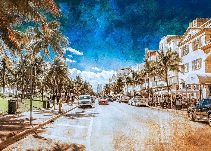 2015 Greeting Card featuring the photograph South Beach Road by Melinda Ledsome