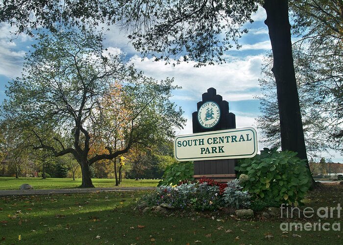 North Ridgeville Greeting Card featuring the photograph South Central Park - Autumn by Mark Madere