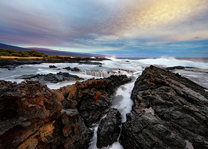 Hawaii Greeting Card featuring the photograph South Swell by Christopher Johnson