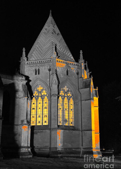 Chapter House Greeting Card featuring the photograph Southwell Minster. Chapter House. by Elena Perelman