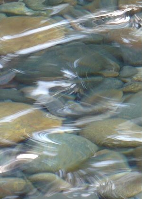 Sparkling Water Greeting Card featuring the photograph Sparkling Water on Rocky Creek 1 by Carol Groenen