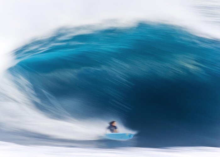 Surf Greeting Card featuring the photograph Speed Bowl by Sean Davey