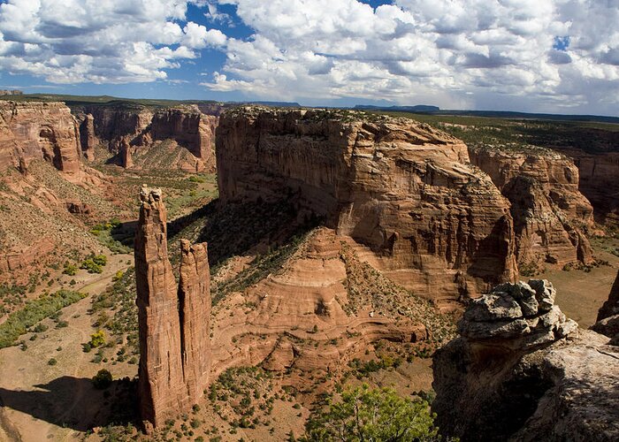 Arizona Greeting Card featuring the photograph Spider Rock Canyon de Chelly by Waterdancer 