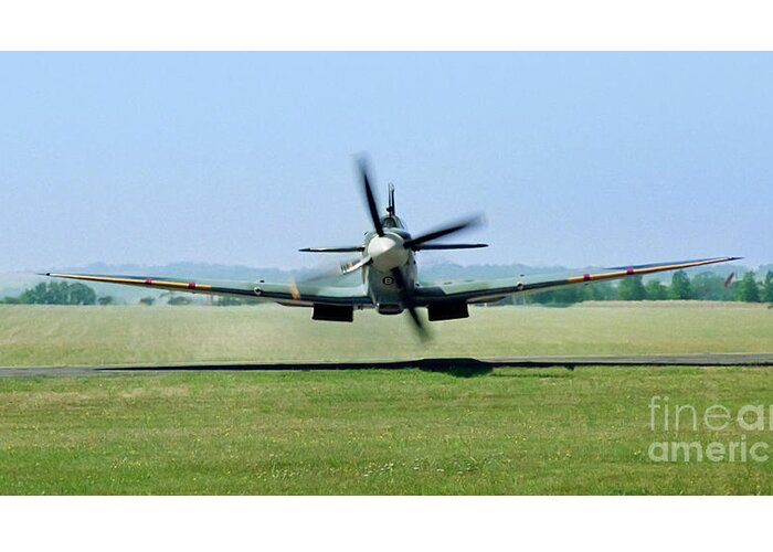 Spitfire Greeting Card featuring the photograph Spitfire Surprise  close up by Martin At Gemini Pictures
