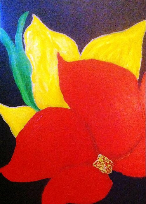  Greeting Card featuring the painting Spring 2 by Lilliana Didovic