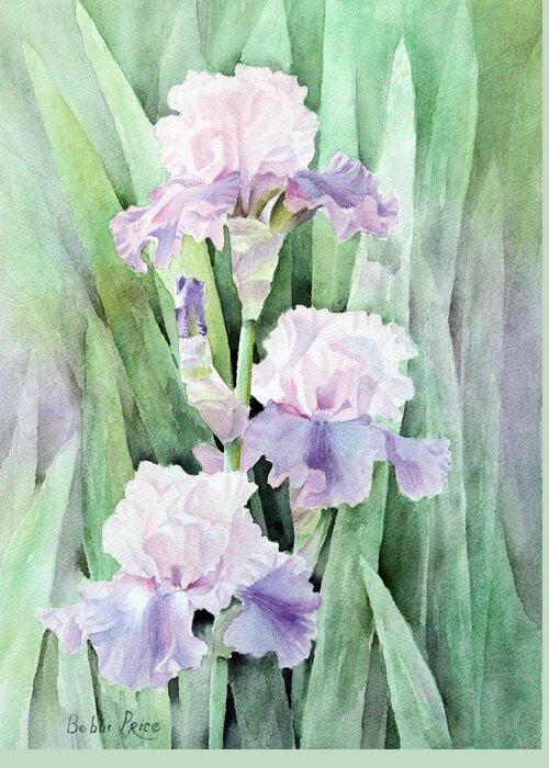 Watercolor Greeting Card featuring the painting Spring Abounds by Bobbi Price