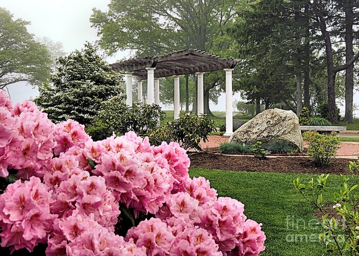 Brewster Gardens Greeting Card featuring the photograph Spring at Brewster Gardens by Janice Drew