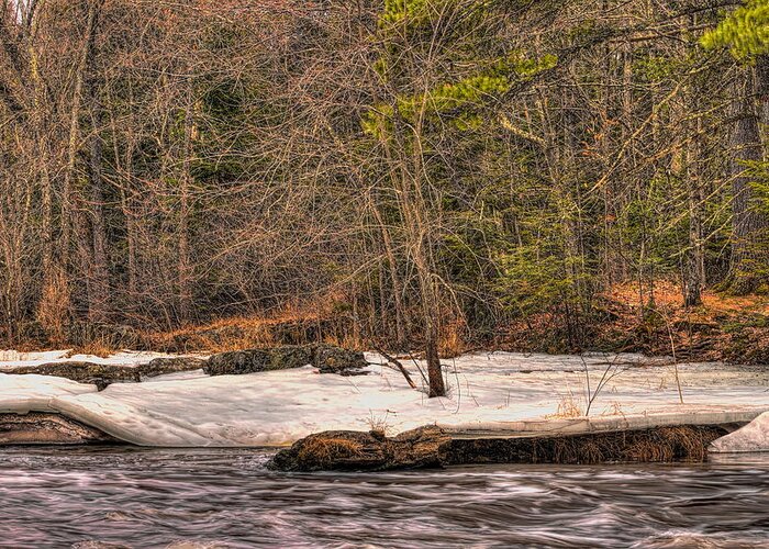 Eau Claire Dells Greeting Card featuring the photograph Spring Breakup at Eau Claire Dells Park by Dale Kauzlaric