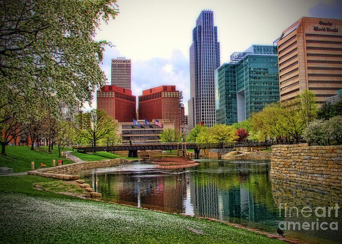 Springtime Greeting Card featuring the photograph Springtime in Omaha by Elizabeth Winter
