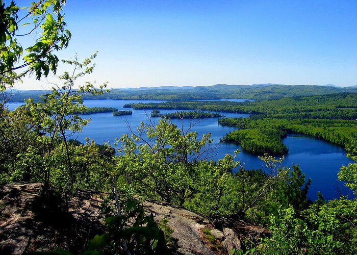 Squam Lake Greeting Card featuring the photograph Squam Lake by Suzanne DeGeorge