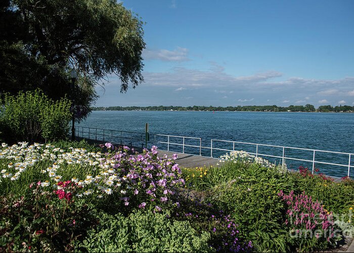 St. Clair River Greeting Card featuring the photograph St. Clair River by Grace Grogan