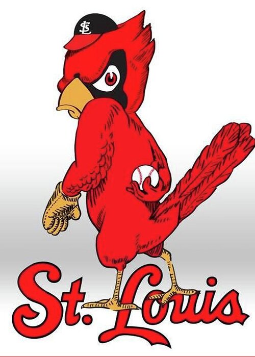 St. Louis Cardinals Logo, Logo Greeting Card for Sale by Thomas Pollart