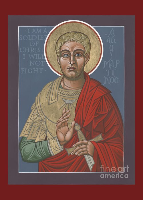 St Martin The Soldier Of Christ Greeting Card featuring the painting St Martin the Soldier of Christ 234 by William Hart McNichols
