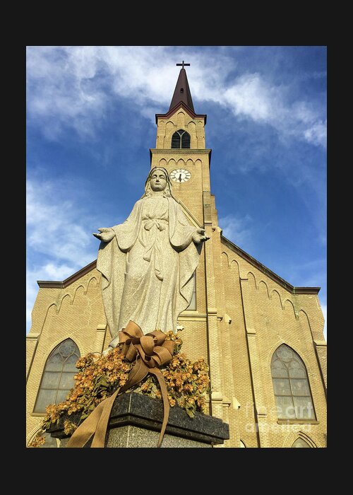 Outside Greeting Card featuring the photograph St. Mary's Catholic Church by Nick Boren