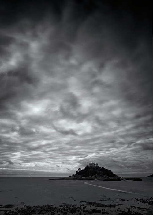 Hill Greeting Card featuring the photograph St Michael's Mount by Dominique Dubied