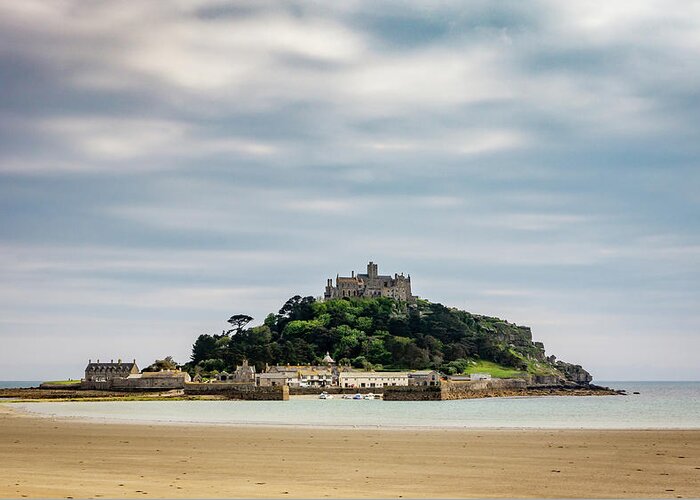 St Michael's Mount Greeting Card featuring the photograph St Michael's Scene by Framing Places