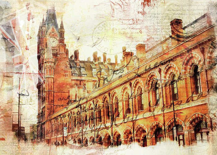 British Greeting Card featuring the photograph St Pancras by Nicky Jameson