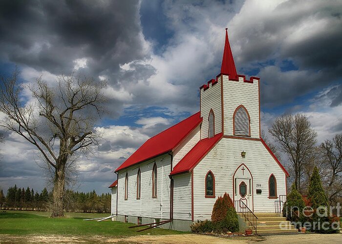 Church Greeting Card featuring the photograph St Pauls Anglican Church by Teresa Zieba