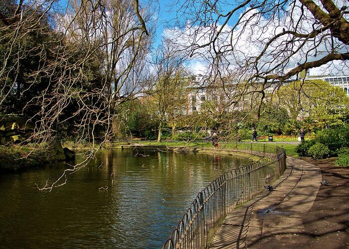 Dublin Greeting Card featuring the photograph St. Stephen's Green, Dublin, Ireland by Marisa Geraghty Photography