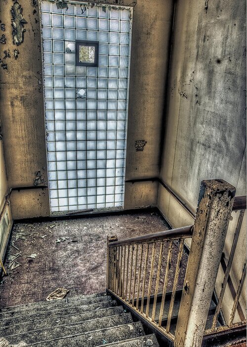 Abandoned Greeting Card featuring the photograph Stairs Are Your Teacher by Richard Bean