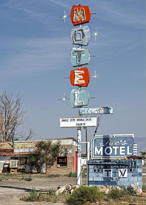 Motel Greeting Card featuring the photograph Standing Tall by Scott Read