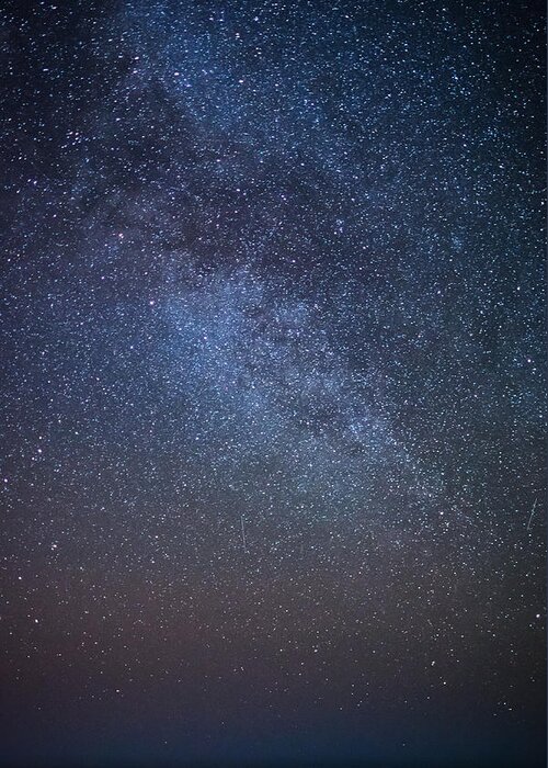 Milky Way Greeting Card featuring the photograph Starry night by Martin Capek
