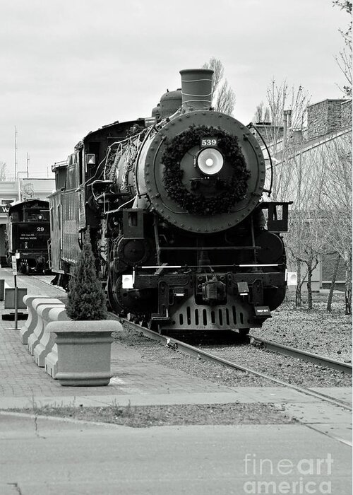 Steam Engine Greeting Card featuring the photograph Steam Train by Debby Pueschel