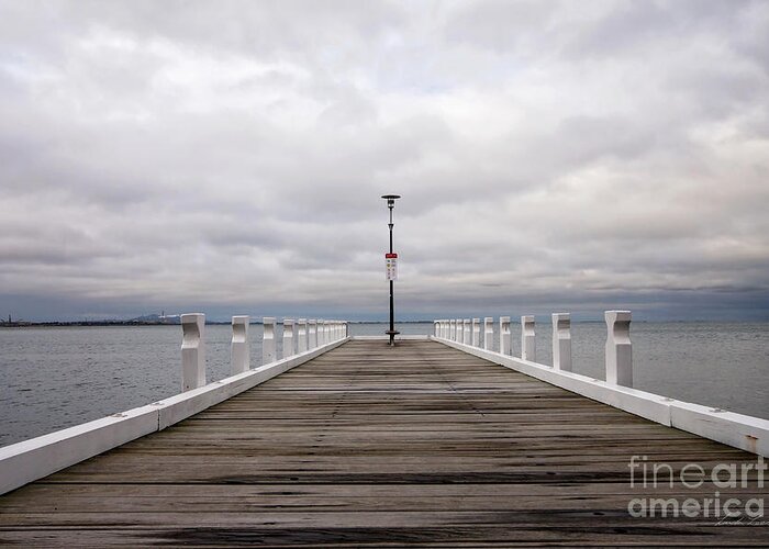 Geelong Greeting Card featuring the photograph Steampacket Quay by Linda Lees