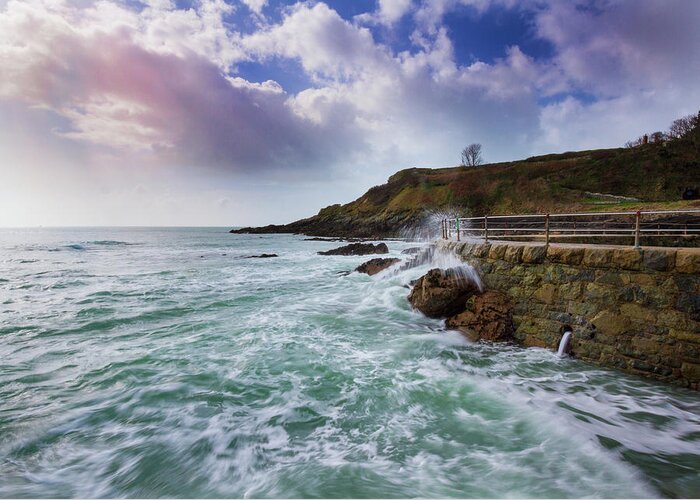 Coastal Scene Greeting Card featuring the photograph Steps by Chris Smith