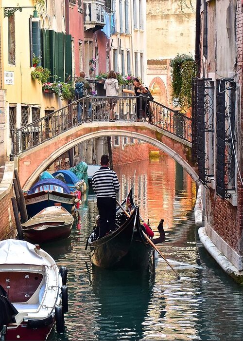 Venice Greeting Card featuring the photograph Stereotypical Venice Photo by Frozen in Time Fine Art Photography