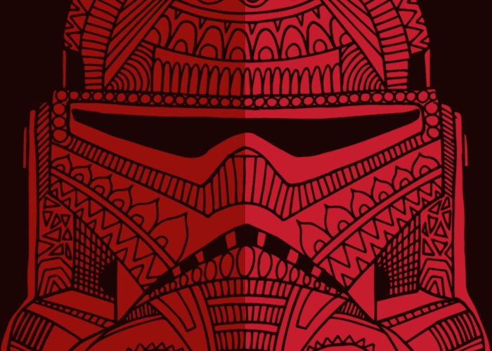 Stormtrooper Helmet - Star Wars Art - Red Throw Pillow by Studio Grafiikka  - Fine Art America
