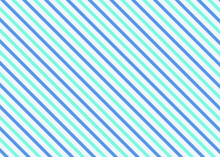 Stripes Greeting Card featuring the digital art Stripes Diagonal Turquoise Blue Summer Simple Modern by Beverly Claire Kaiya