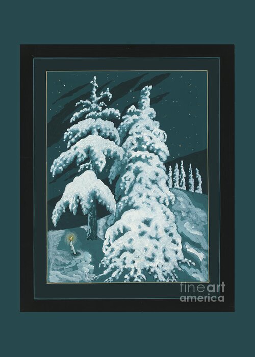 Winter Trees Of Life Greeting Card featuring the painting Study for Winter Trees of Life 299 by William Hart McNichols