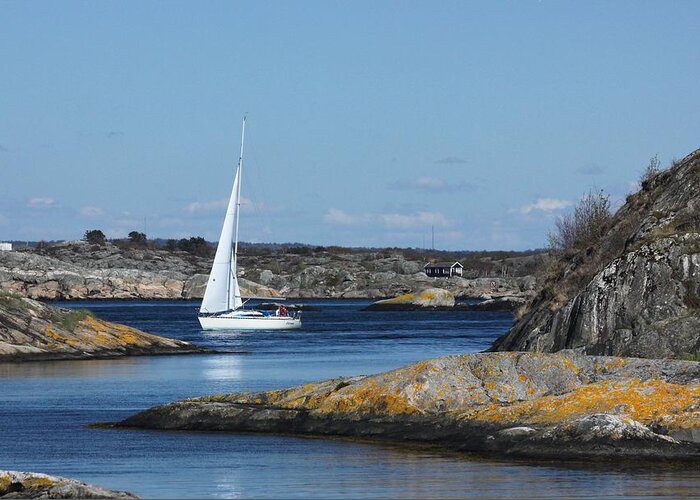 Water Greeting Card featuring the photograph Styrso, Sweden by Sarah Lilja