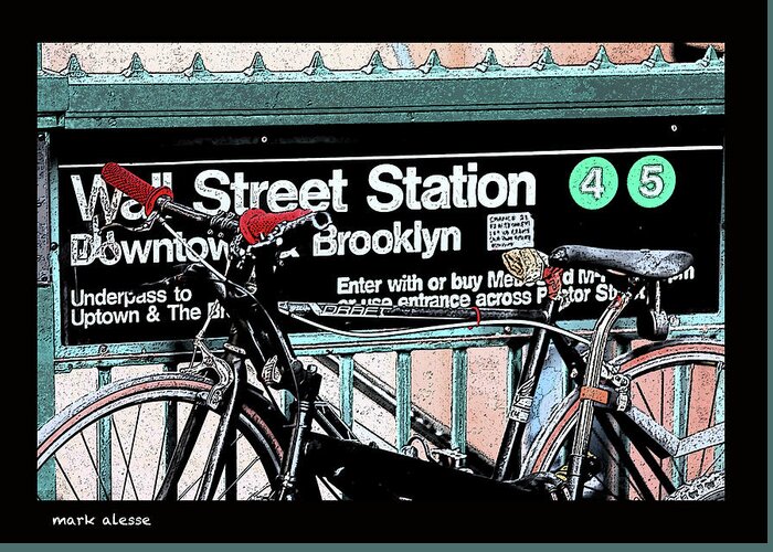 Subway Greeting Card featuring the photograph Subway station by Mark Alesse
