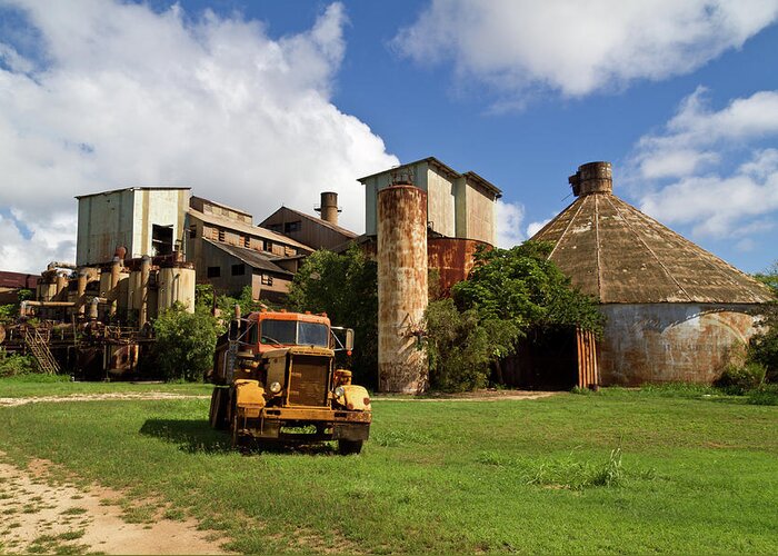 Sugar Mill Greeting Card featuring the photograph Sugar Mill and Truck by Roger Mullenhour