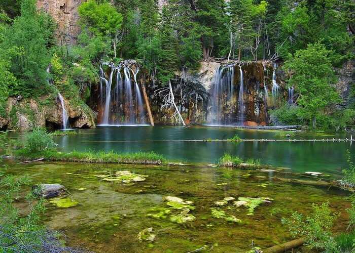 Glenwood Greeting Card featuring the photograph Summer at Hanging Lake by Matt Helm